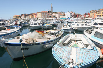 Image showing Boats in Rovinj