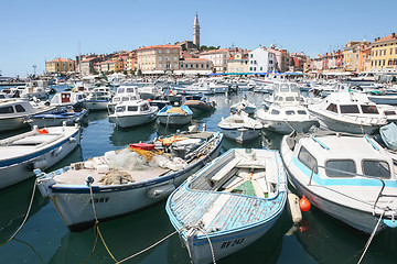 Image showing Marina and seafront in Rovinj