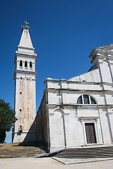 Image showing Exterior of Saint Euphemia church and bell tower