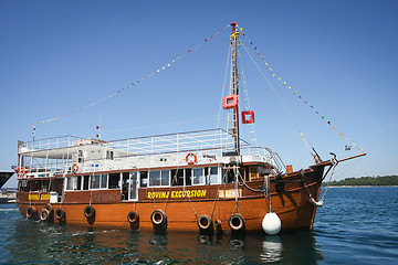 Image showing Tourist galley in Rovinj 