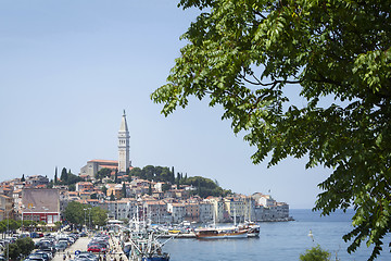 Image showing Old town with Saint Eufemia church in Rovinj