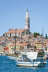 Image showing Saint Eufemia church and bell tower