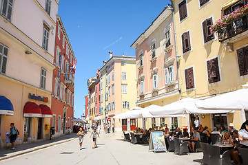 Image showing People on street in Rovinj