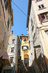 Image showing Old houses in Rovinj 