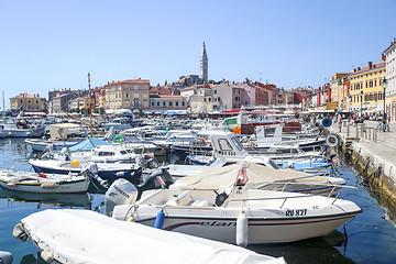 Image showing Boat marina in Rovinj