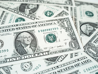 Image showing Dollar notes 1 Dollar