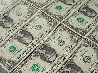 Image showing Dollar notes 1 Dollar