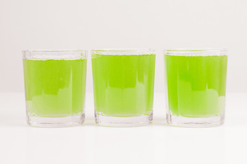 Image showing Green apple juice