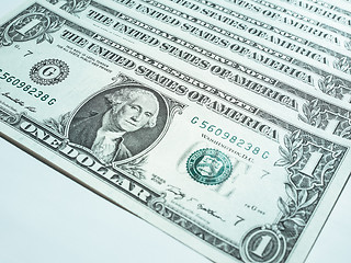 Image showing Dollar notes 1 Dollar