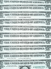 Image showing Dollar notes 1 Dollar