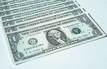 Image showing Dollar notes 1 Dollar