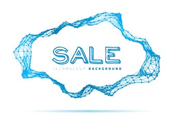 Image showing Sale triangle background