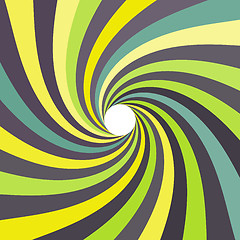 Image showing 3d spiral abstract background. Optical Art. Vector illustration.