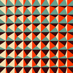 Image showing Abstract 3d geometric pattern. Polygonal background. 