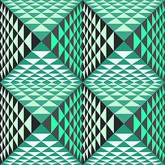 Image showing Abstract geometrical background with pyramids. Seamless pattern.
