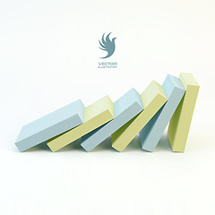 Image showing Business 3D concept illustration. Leadership vector illustration