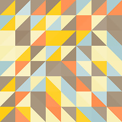 Image showing Geometric triangles background. Mosaic. 