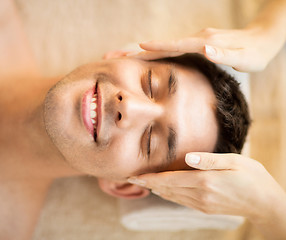 Image showing man in spa