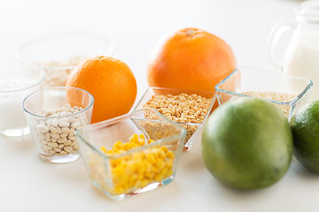 Image showing close up of food ingredients on table