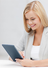 Image showing woman with tablet pc