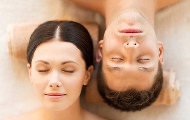 Image showing couple in spa