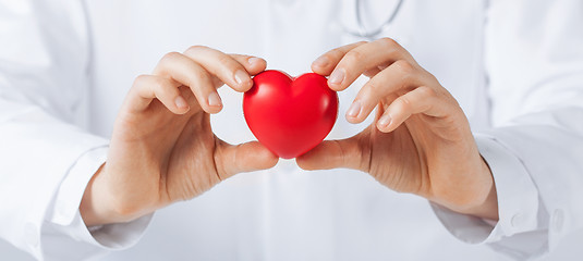 Image showing man hands with heart