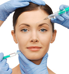 Image showing dermall fillers injection