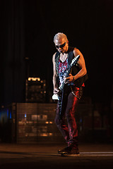 Image showing DNIPROPETROVSK, UKRAINE - OCTOBER 31: Rudolf Schenker from Scorpions rock band performs live at Sports Palace SC \