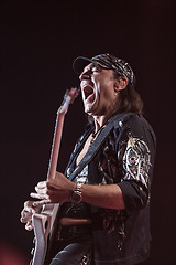 Image showing DNIPROPETROVSK, UKRAINE - OCTOBER 31: Matthias Jabs from Scorpions rock band performs live at Sports Palace SC \