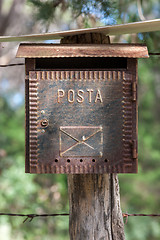 Image showing Country Letterbox on the wall in Italy