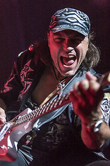 Image showing DNIPROPETROVSK, UKRAINE - OCTOBER 31: Matthias Jabs from Scorpions rock band performs live at Sports Palace SC \