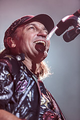 Image showing DNIPROPETROVSK, UKRAINE - OCTOBER 31: Matthias Jabs from Scorpions rock band performs live at Sports Palace SC \