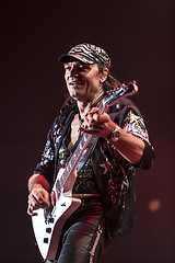 Image showing DNIPROPETROVSK, UKRAINE - OCTOBER 31: Matthias Jabs from Scorpions rock band performs live at Sports Palace SC \