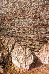 Image showing old stone wall