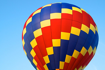 Image showing hot air balloon of primary colors