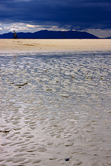 Image showing man parasol  in indian ocean madagascar