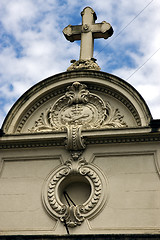 Image showing  sky cloud and  cross 