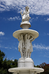 Image showing marble statue of a women and some man