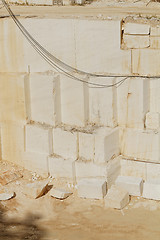 Image showing White marble quarry