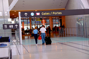 Image showing People gate airport