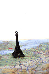 Image showing eifell tower map