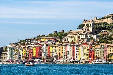 Image showing View of Portovenere, Cinque terre, Italy