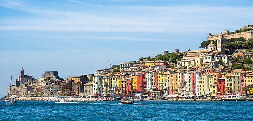 Image showing View of Portovenere, Cinque terre, Italy