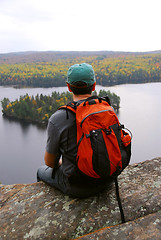 Image showing Man hill top