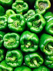 Image showing Green peppers