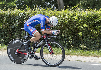 Image showing The Cyclist Cedric Pineau - Tour de France 2014