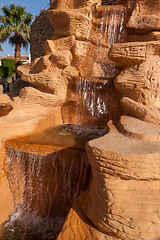 Image showing waterfall on a rock in Egypt