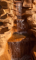 Image showing waterfall on a rock in Egypt