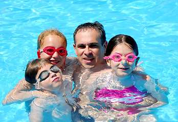 Image showing Family fun pool