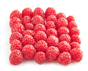 Image showing fresh organic raspberries